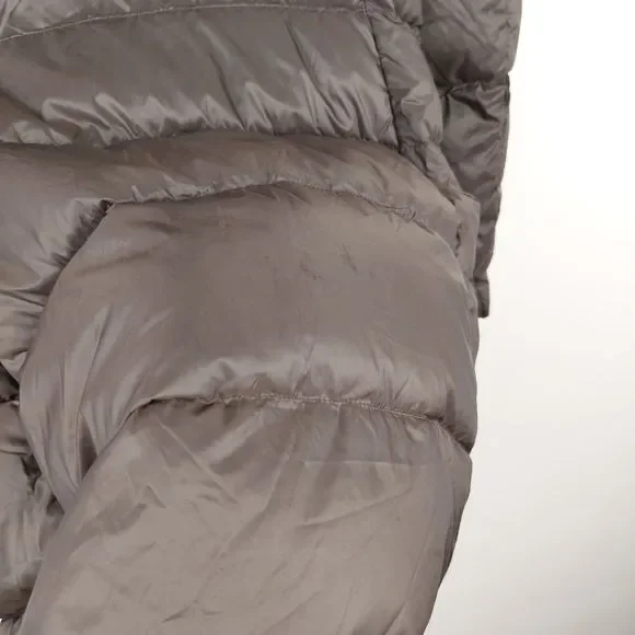 Uniqlo Dark Brown Ultra Light Down Jacket Coat Size Small Approx UK 8 - Picture 11 of 16